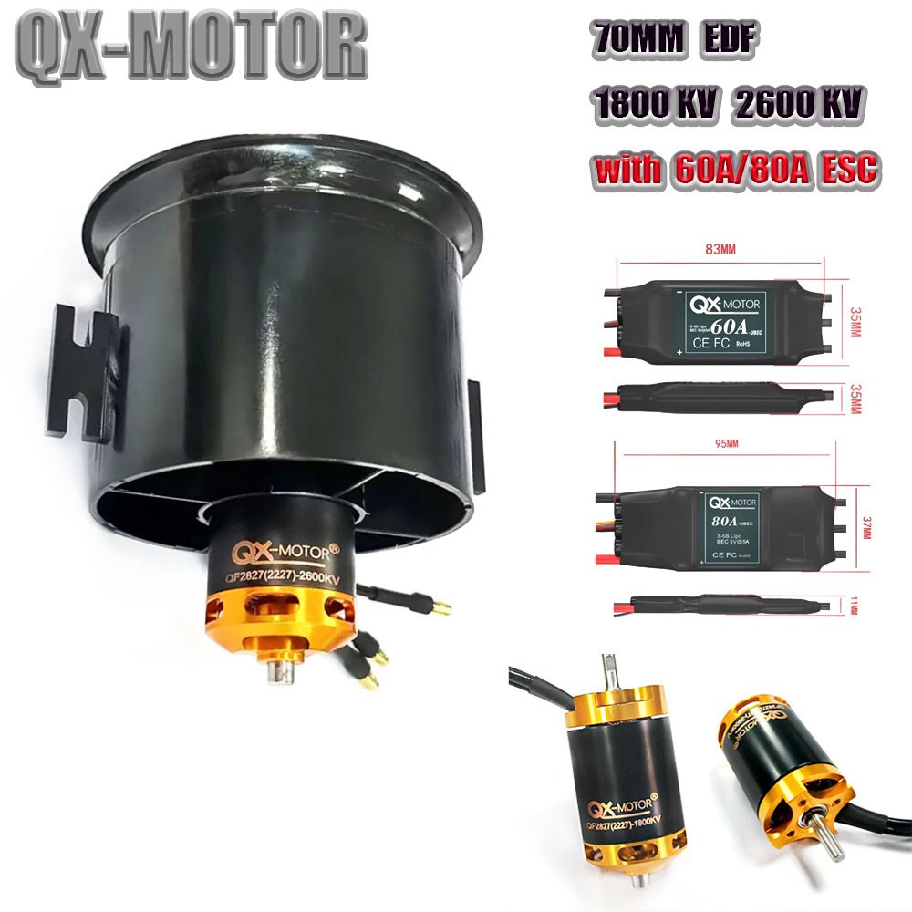 QX-MOTOR 70mm EDF Ducted Fan 1 - Rc Helicopter Blade review and price